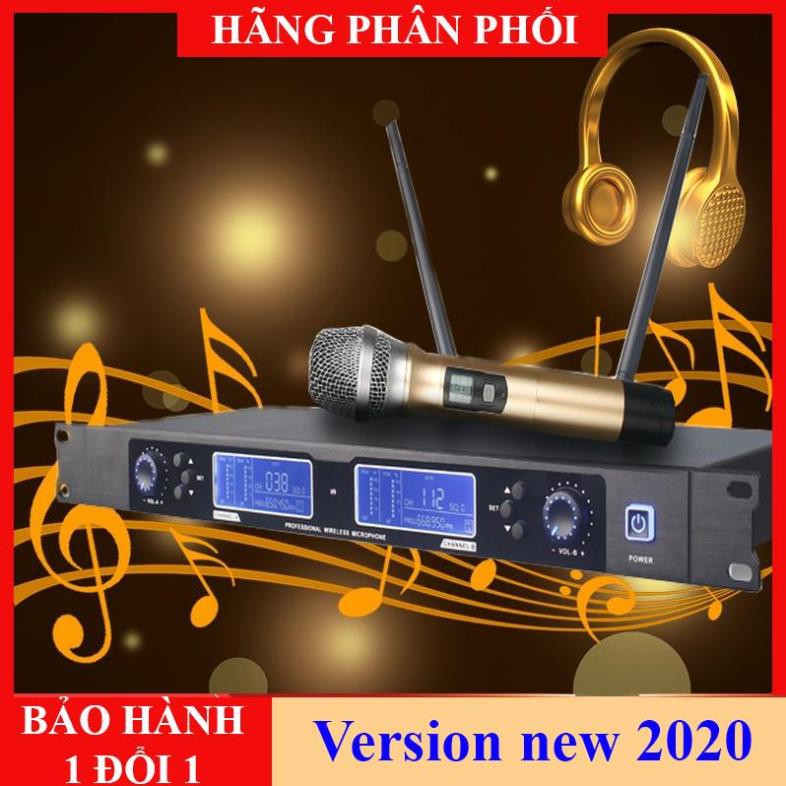 Flash sale - Mic hát không dây, Bộ Micro không dây EPXCM kèm đầu thu - âm thanh mượt mà, không hú rít- BẢO HÀNH UY TÍN