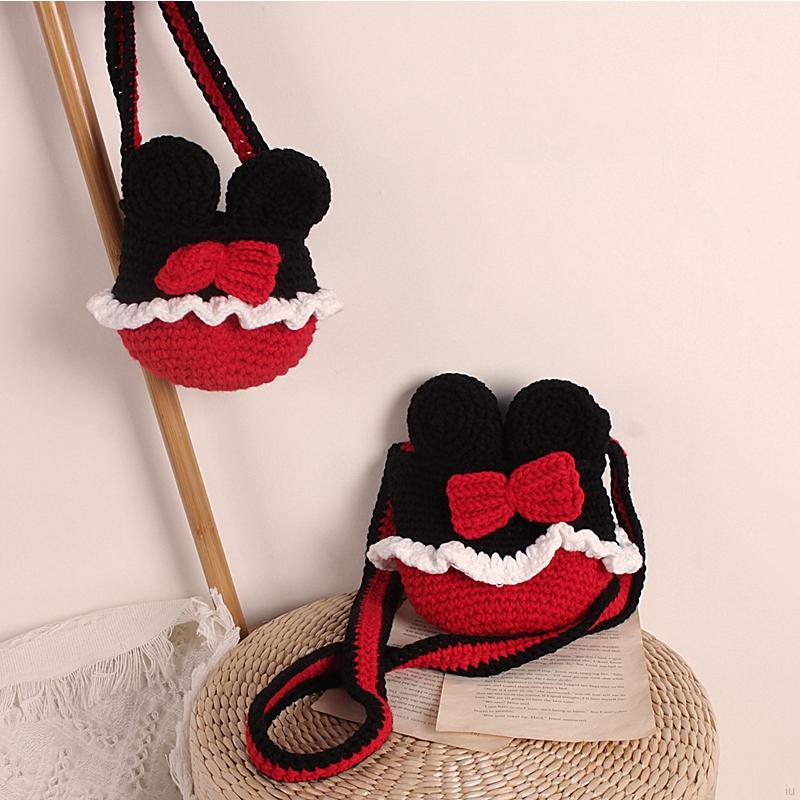 Túi Đeo Chéo Hình Chuột Mickey Xinh Xắn Dành Cho Mẹ Và Bé