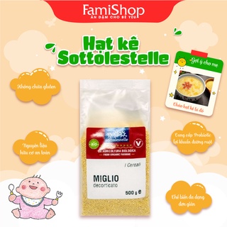FamiShop Hạt kê hữu cơ đã bóc vỏ Sottolestelle 500g