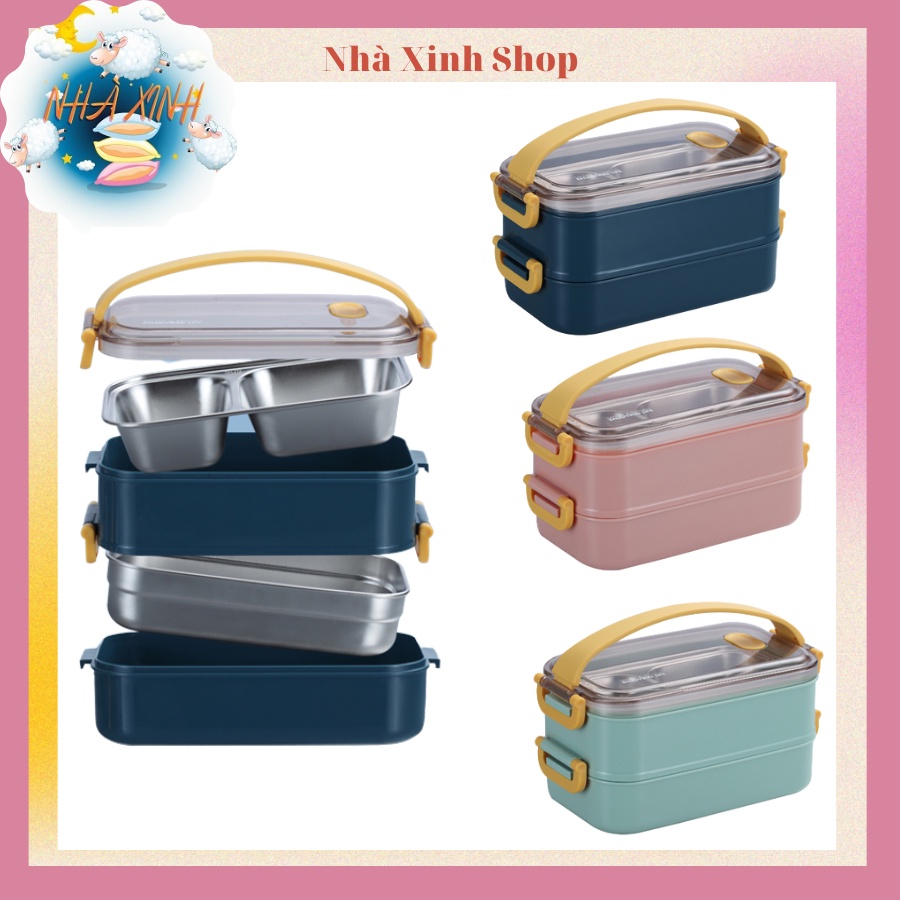 HỘP CƠM Văn phòng lõi inox cao cấp nhiều mẫu