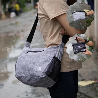 Túi đeo xếp Foldable TNF Flyweight Shoulder Bag, cực nhẹ, hình thật