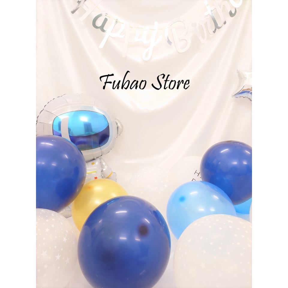Bóng xanh navy đậm, xanh dương đậm, sang đẹp trang trí sinh nhật - Fubao Store