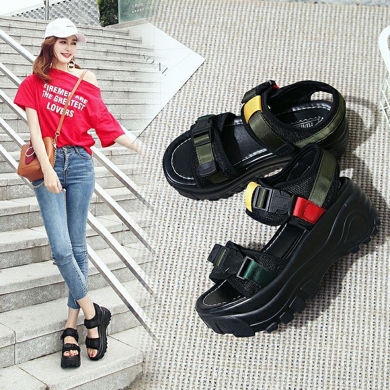 Sandal Nữ Độn Đế Tăng Chiều Cao 7 Mầu Siêu Hót