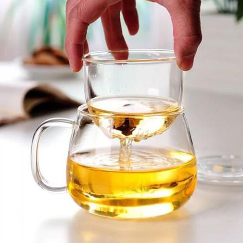 [TRÀ CAO CẤP XUẤT KHẨU] Tách lọc trà thủy tinh cá nhân
