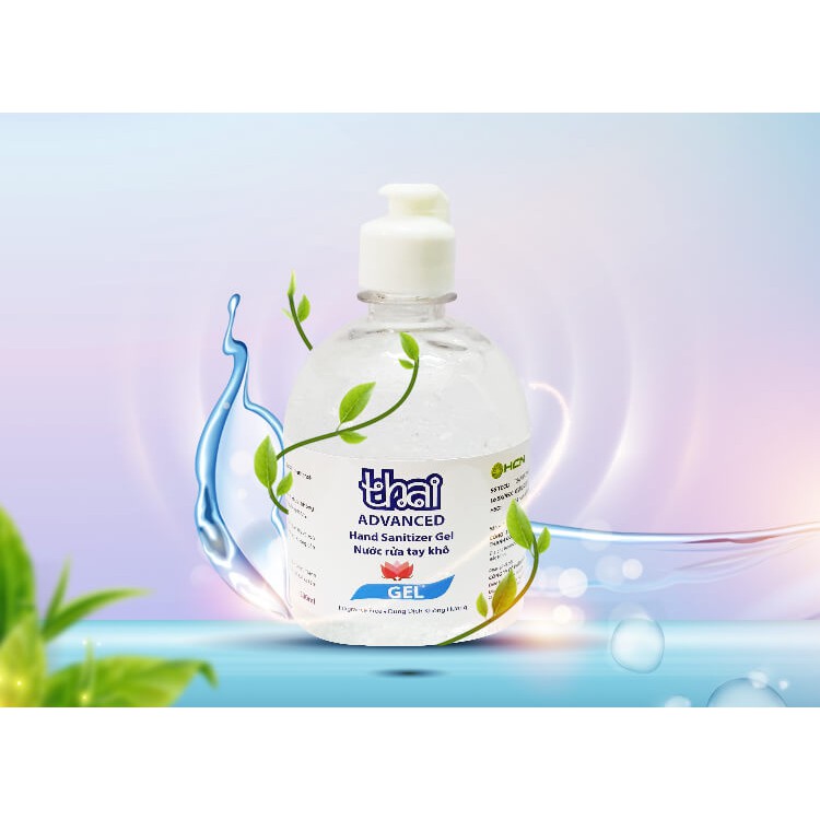 Nước rửa tay khô Thai Advanced 500ml, nước rửa tay sát khuẩn, khử mùi