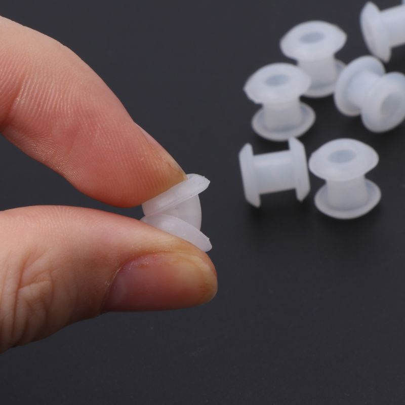 Bộ 10 Vòng Đệm Cao Su Silicon Hình Chữ O Trong Suốt Dùng Làm Trang Sức Thủ Công DIY