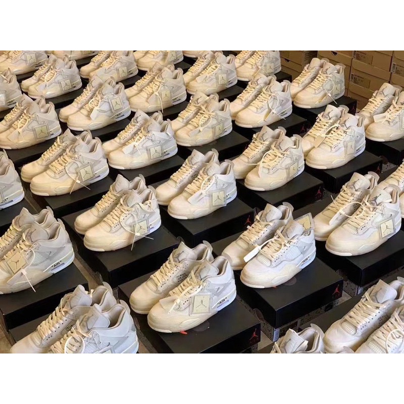 giày Air Jordan 4 off white Sail | Bản cao cấp