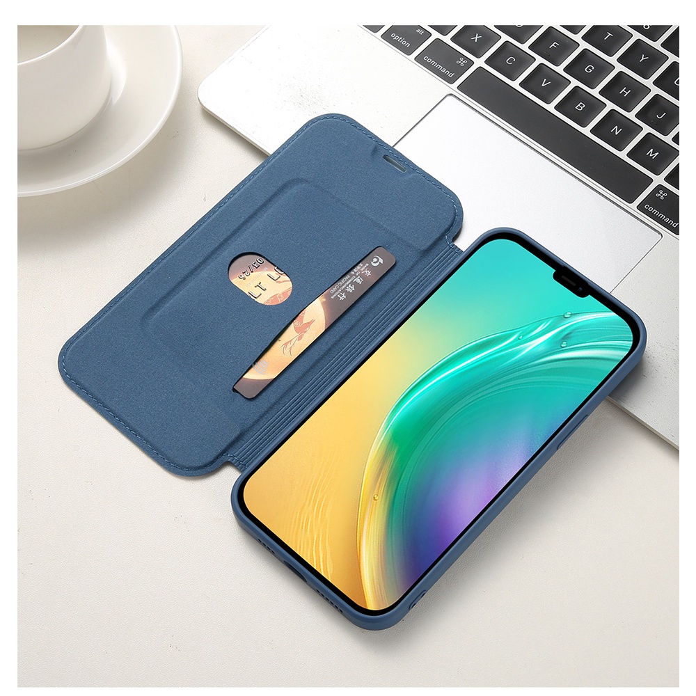 Ốp Điện Thoại Silicon Da Nắp Lật Có Ngăn Đựng Thẻ Chống Sốc Cho iphone 11 12 13 pro/promax XS X XR XSMAX 7 8 PLUS