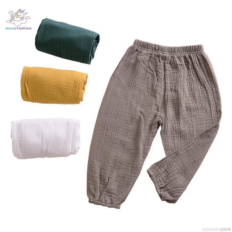 Quần dài màu trơn thời trang cho bé