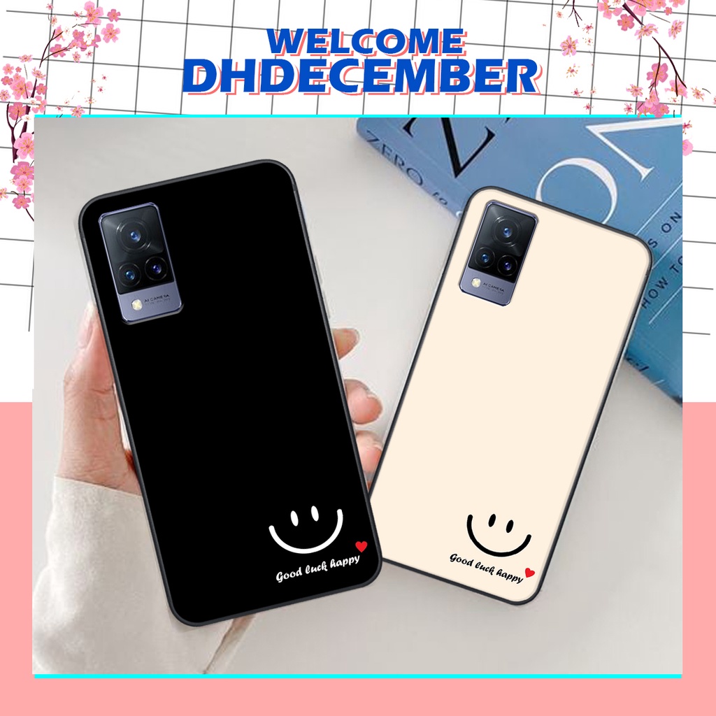 Ốp lưng Vivo V21 5g in hình nice ,good luck happy ốp xinh viền dẻo đẹp chất