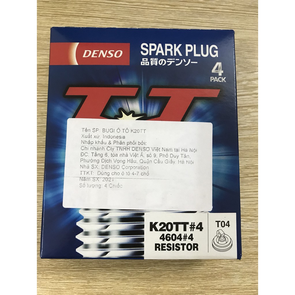 Bugi Denso Titanium chân ngắn mã K20TT cho xe ôtô Camry, Vios , Altis9