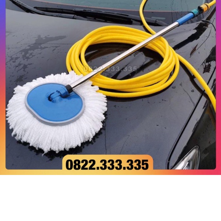 (Chai chiết) chổi rửa xe 2 trong 1 kèm vòi nước đa năng tiện lợi hàng tốt bền bỉ tạo bọt, cây lau xe xịt nước