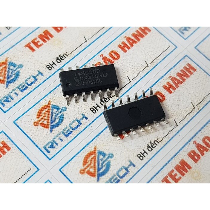 [Combo 10 chiếc] 74HC00D, 74HC00 IC Số SOP-14 Kích Thước 3.9mm