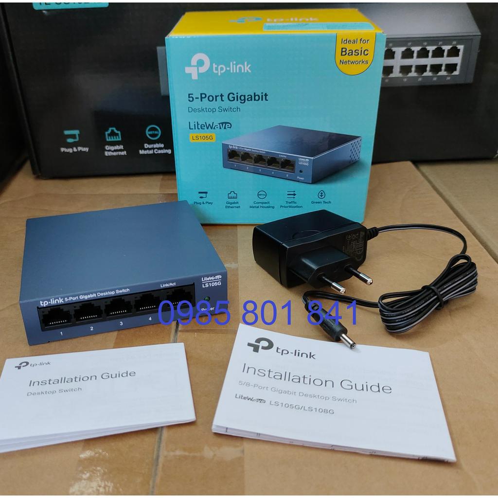 Bộ chia mạng Gigabit 8 cổng LS108G, 5 cổng LS105G vỏ kim loại. Hàng chính hãng