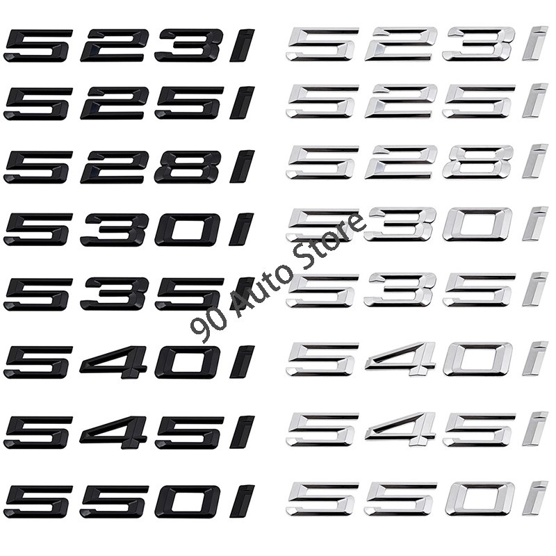 Logo Chữ Cái Bằng Kim Loại 523i 525i 528i 530i 535i 540i 545i 550i Cho Xe Hơi BMW 3D
