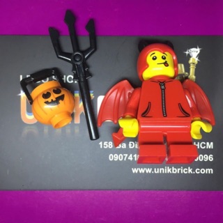 Lego UNIK BRICK Cute Little Devil Cậu bé quỷ đỏ lễ hội hoá trang Halloween trong Minifigures Series 16 chính hãng.