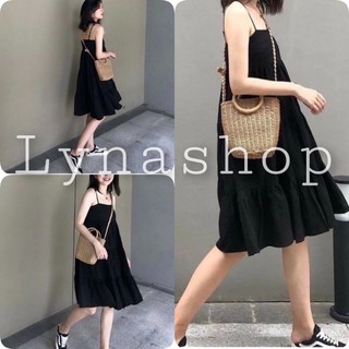 Váy 2 dây suông 🍉 Đầm Maxi hở lưng So Hot 🍉 Váy Maxi 2 dây , váy chất đũi lụa trơn basic form rộng mặc đi chơi,đi biểnnn