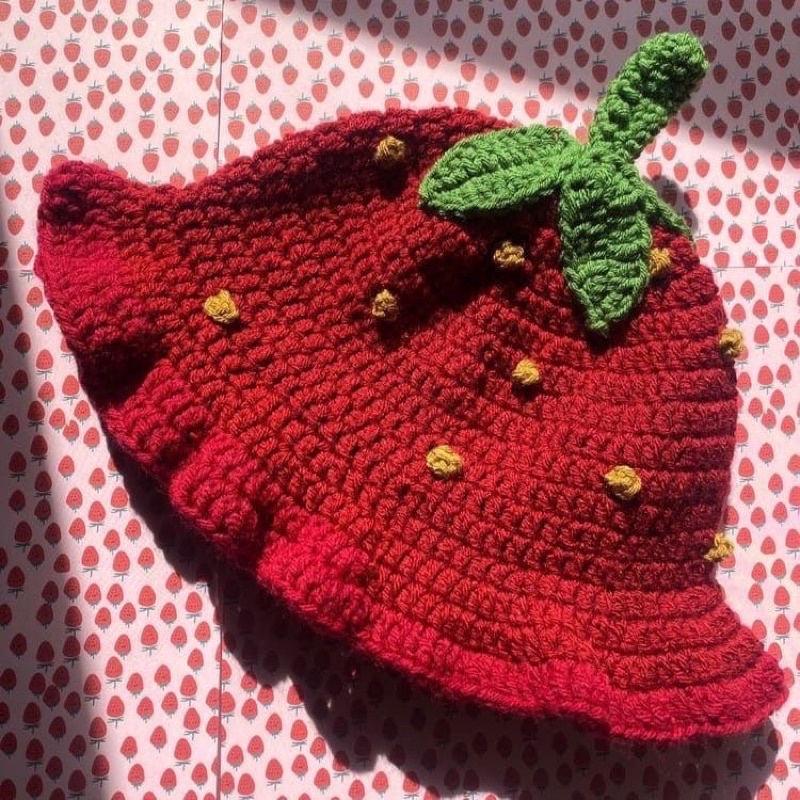 Nón bucket len dễ thương