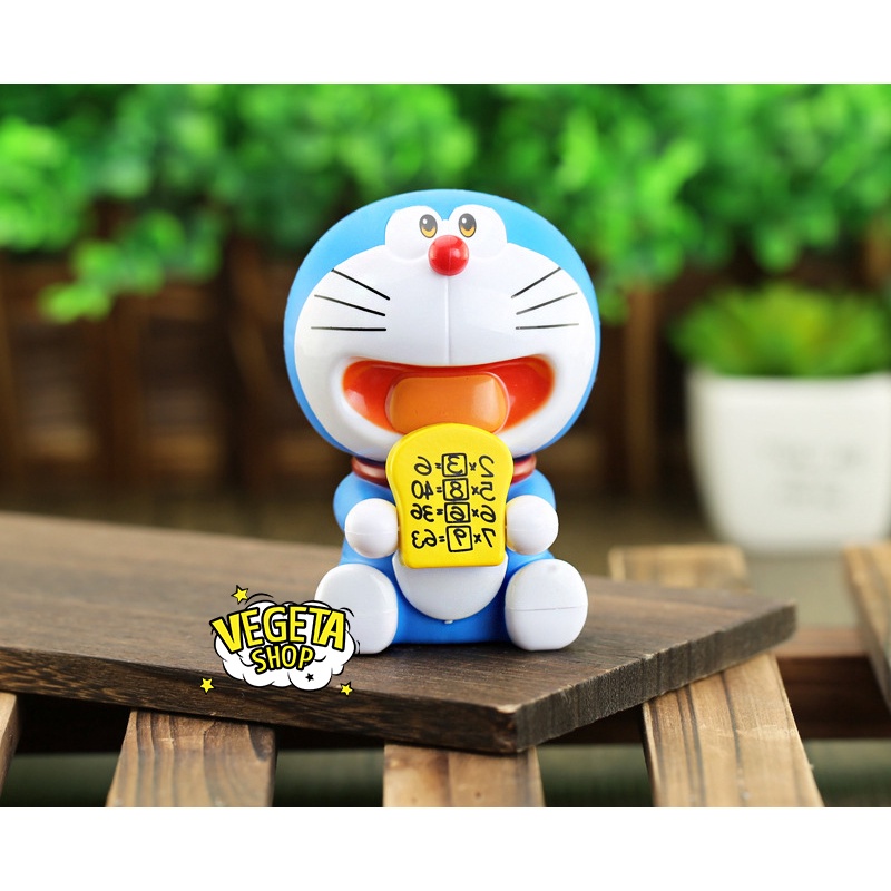 Mô hình Doraemon - Mô hình 2 tư thế Doremon ngồi và đứng vẫy tay - Cao 9~10cm