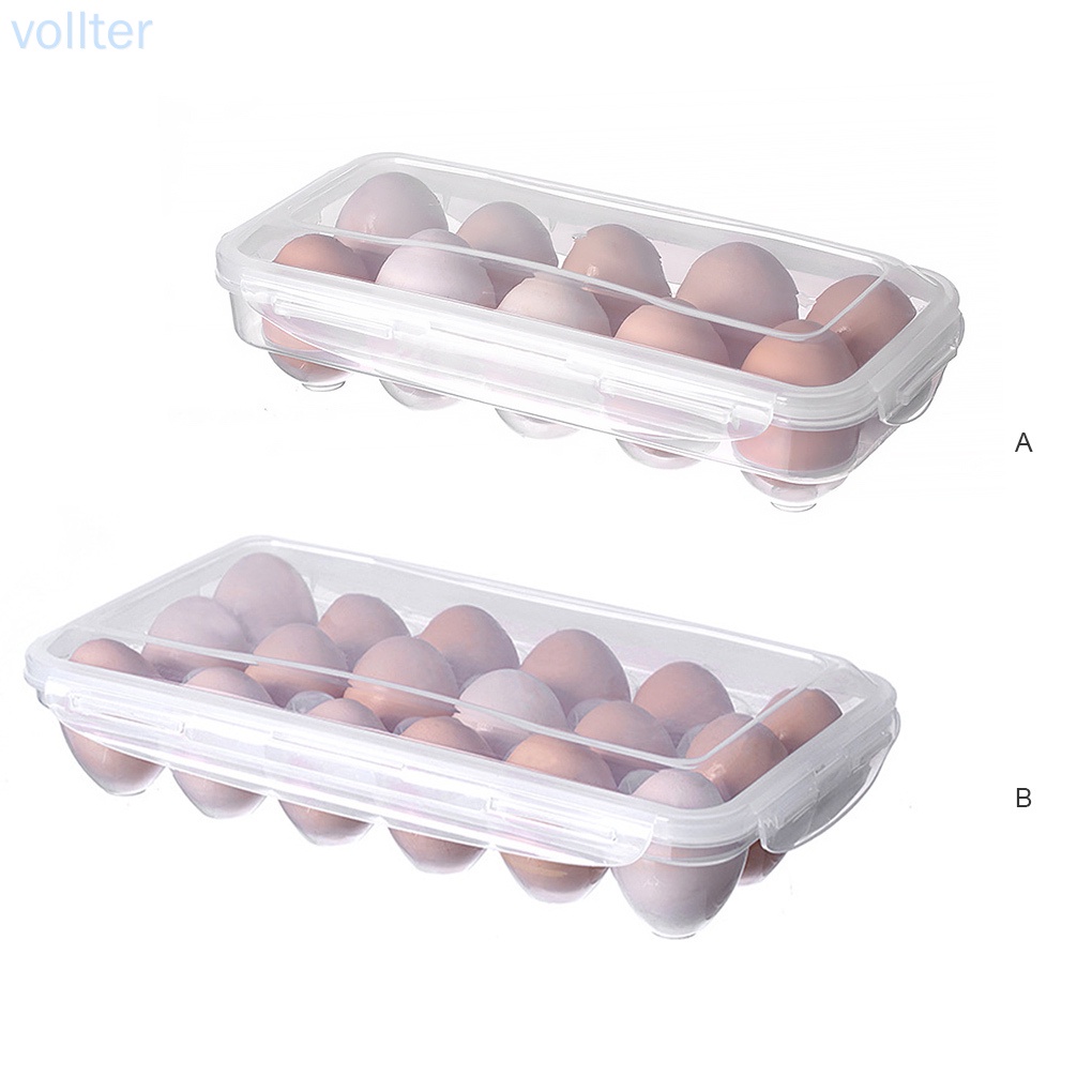 Khay Nhựa Trong Suốt Đựng Trứng 10 Ngăn Có Nắp Đậy Tiện Dụng