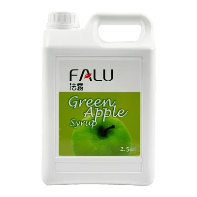 Siro FALU táo xanh - siro táo xanh màu cực đẹp - can 2,5kg