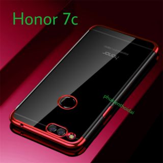 Ốp lưng Huawei Honor 7c viền màu 3 đoạn chống ố vàng bảo vệ camera