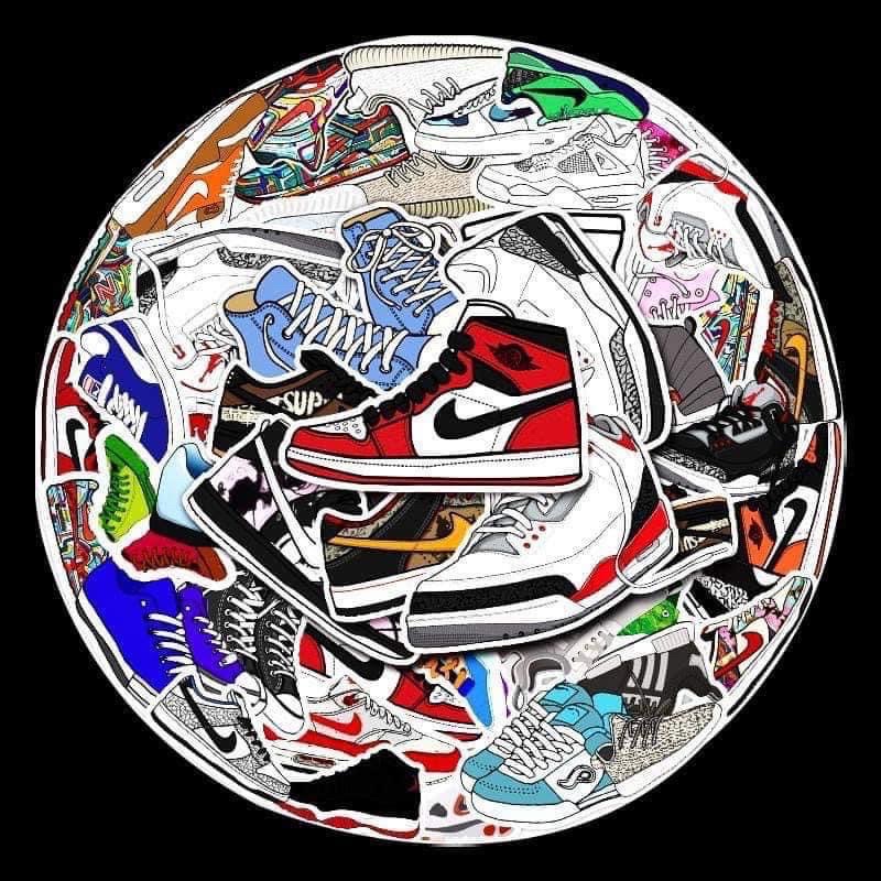 Set 50 Sticker Sneaker
