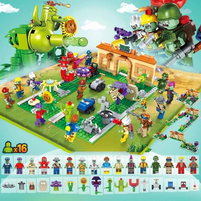 Bộ Đồ Chơi Lắp Ráp Plant Vs Zombie Dành Cho Trẻ