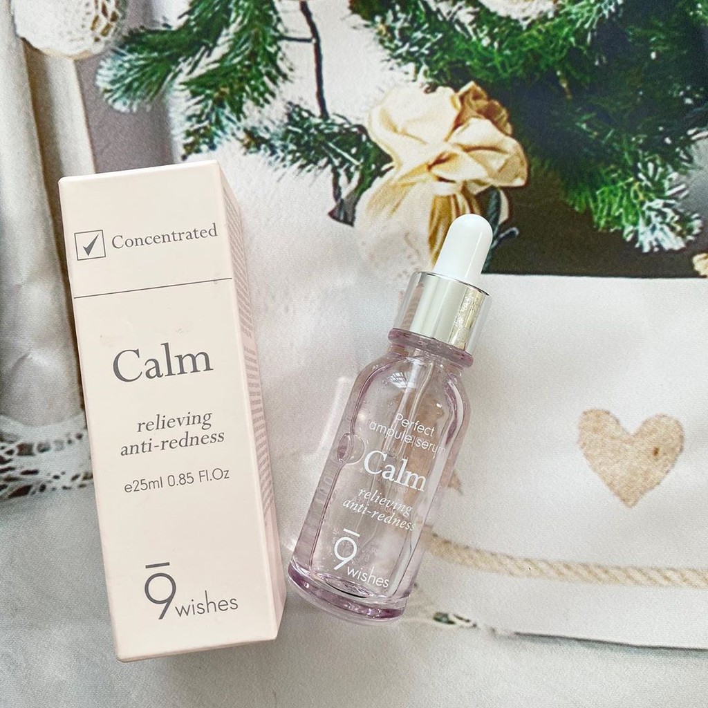 Tinh Chất Cô Đặc 9 Wishes Calm Ampule Serum Làm Dịu Và Phục Hồi Da 25ml |  Shopee Việt Nam