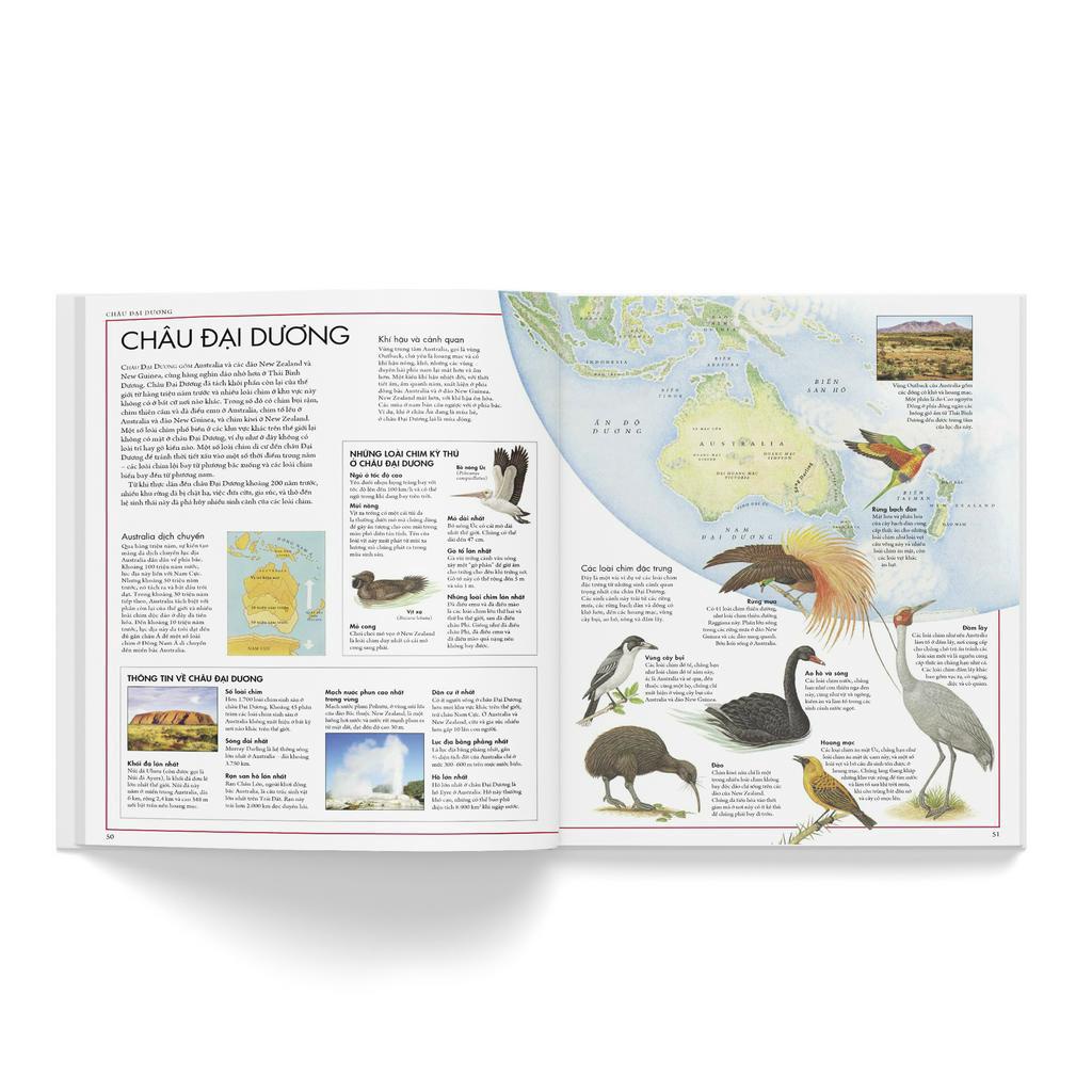 Sách - Combo 2 cuốn: Atlas động vật + Atlas các loài chim - Tặng 1 cuốn Vì sao? Như thế nào (Sinh thái/ Năng lượng)  - D