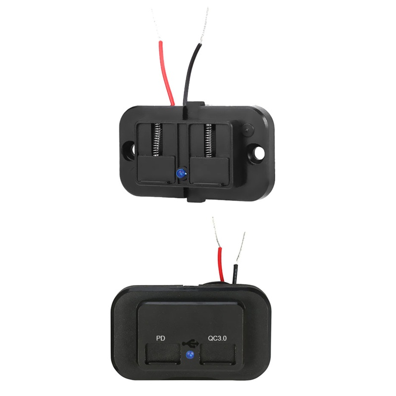 Tẩu Sạc Nhanh USB C 18W PD QC 3.0 Kép Cho Điện Thoại / Máy Tính Bảng Trên Xe Hơi