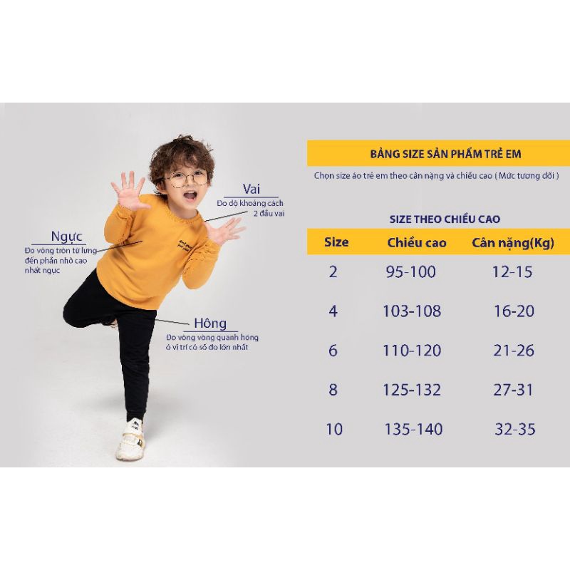 Áo polo trẻ em unisex Yody