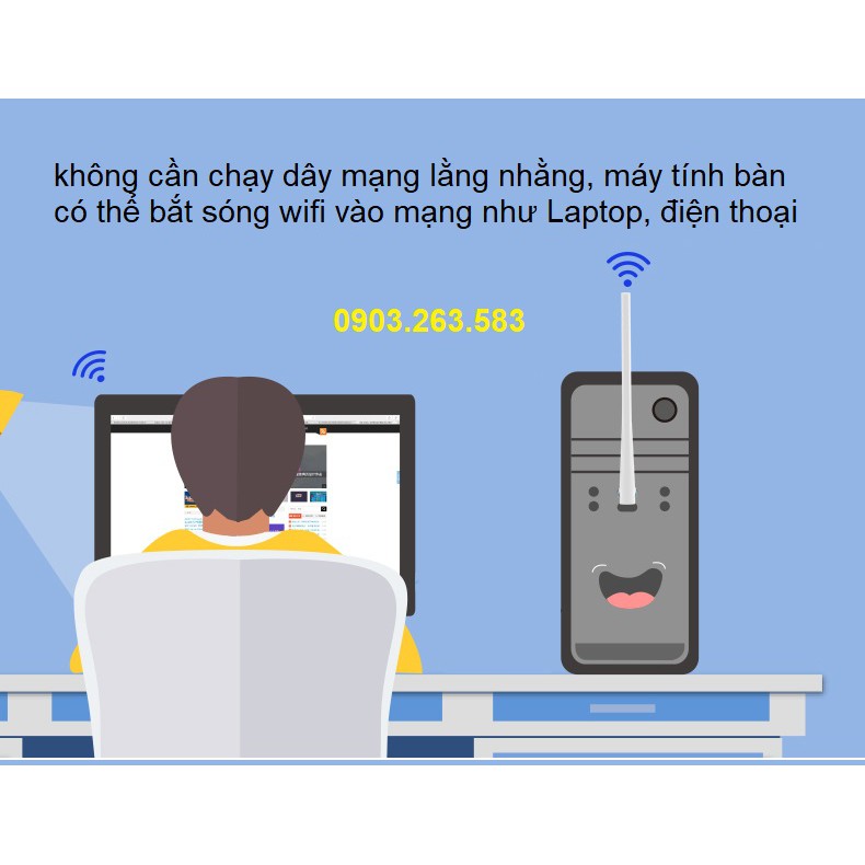 👑 Usb thu sóng WIFI tốc độ 150Mbps cho máy để bàn PC | BigBuy360 - bigbuy360.vn
