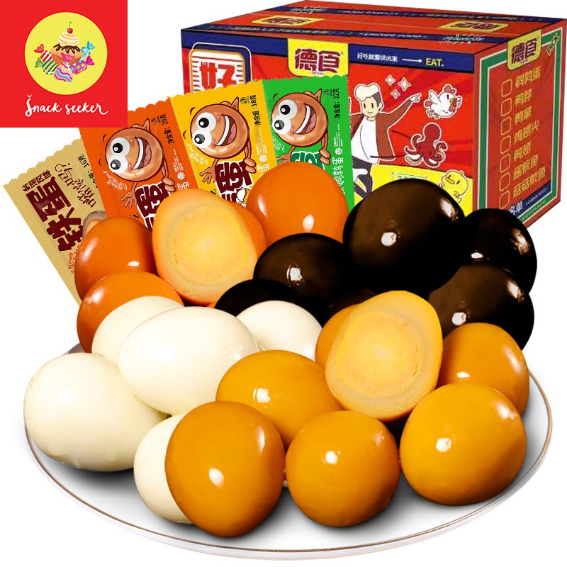 TRỨNG CÚT MUỐI XÌ DẦU - 1 GÓI 3 QUẢ- TRỨNG CÚT XÌ DẦU - ĐỒ ĂN VẶT TRUNG QUỐC - SNACKSEEKER