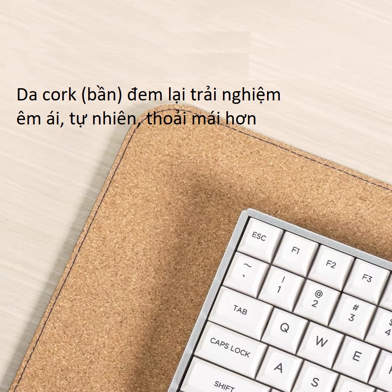 Deskpad - thảm da trải bàn hai mặt khâu viền  kiêm lót chuột mouse pad, tấm lót bàn chất liệu bằng da mousepad Vu Studio