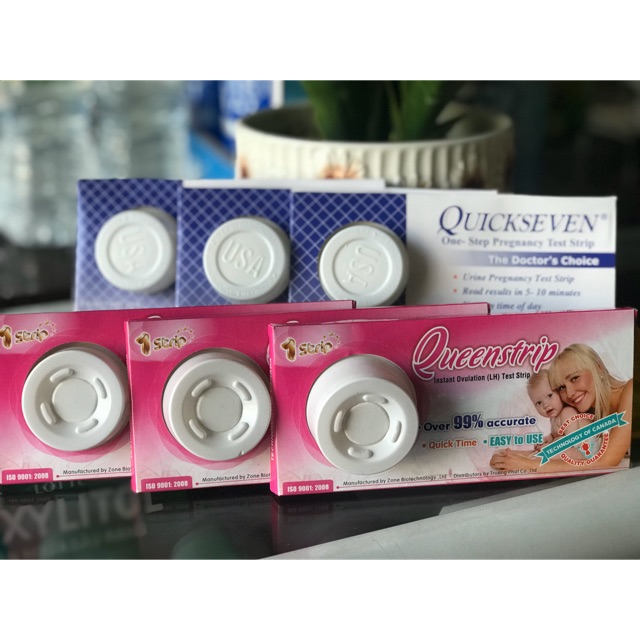 COMBO 5 QUE THỬ RỤNG TRỨNG VÀ 5 QUE THỬ THAI