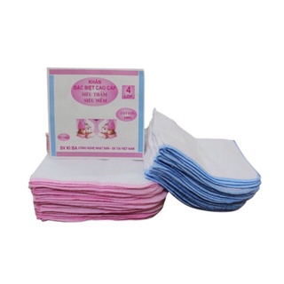 Khăn sữa, khăn xô sữa tắm cho bé,(Túi 10 chiếc)