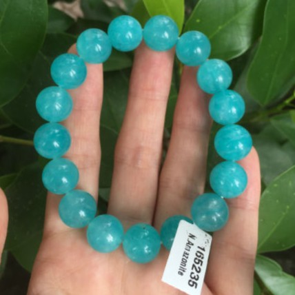 Vòng tay đá Amazonite sắc xanh ngọc thanh khiết