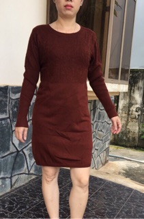 💥💥 Đầm len dáng suông tay dài