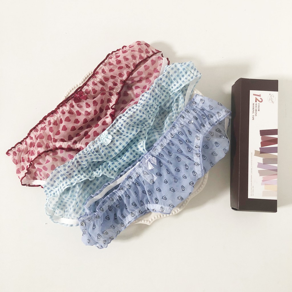 Quần lót nữ ren lưới họa tiết dễ thương mềm mịn smooth A3 | BigBuy360 - bigbuy360.vn