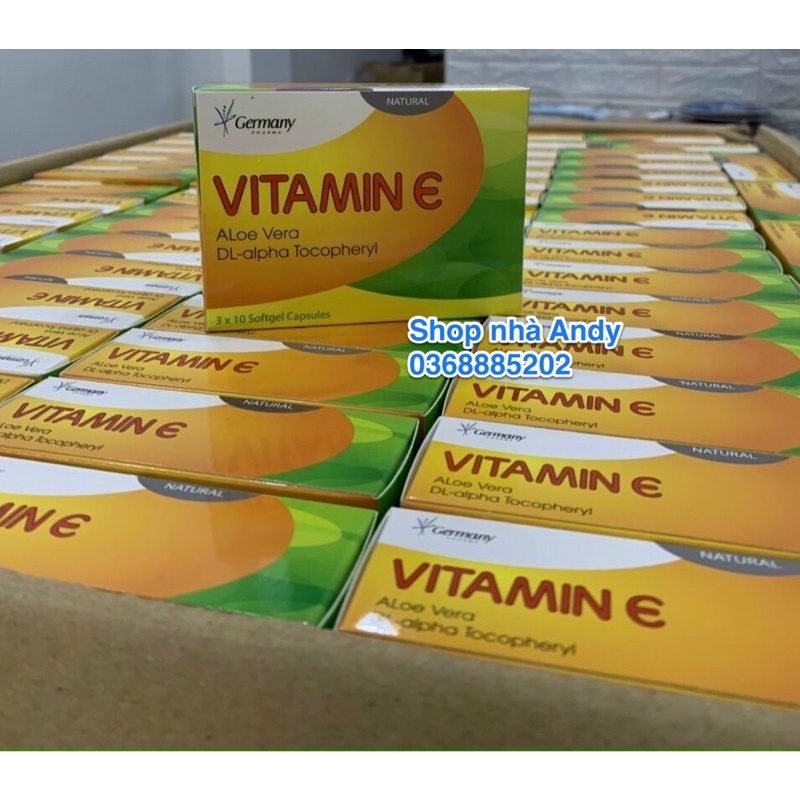 [4.000 mcg]VITAMIN E hỗ trợ làm đẹp da, chống lão hóa - Hộp 30 viên