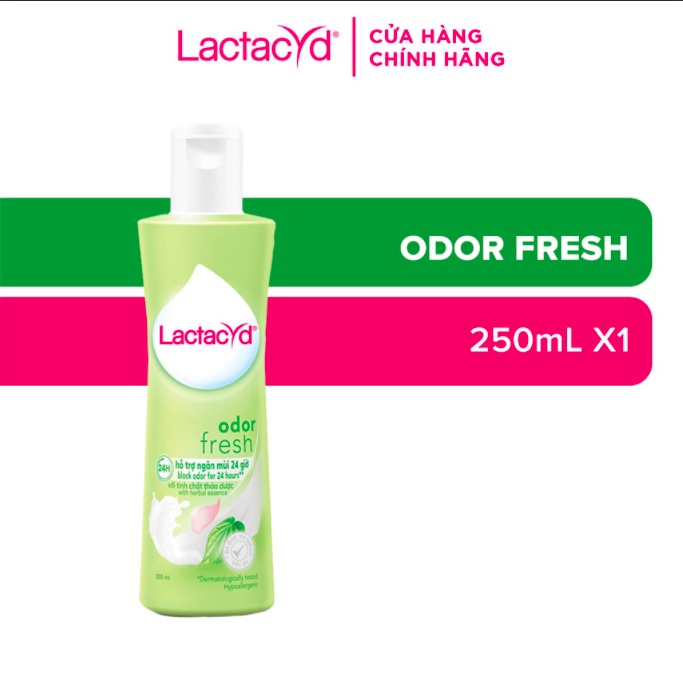 Dung Dịch Vệ Sinh Phụ nữ Lactacyd Odor Fresh Ngăn Mùi 24H 250ml