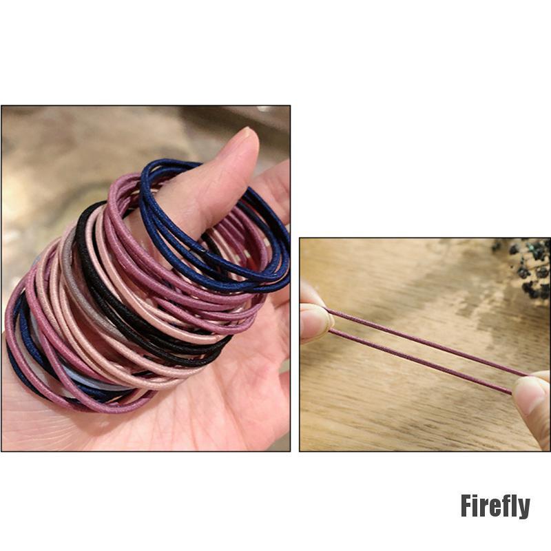 50 Dây thun cột tóc co giãn cho các bạn nữ bé gái