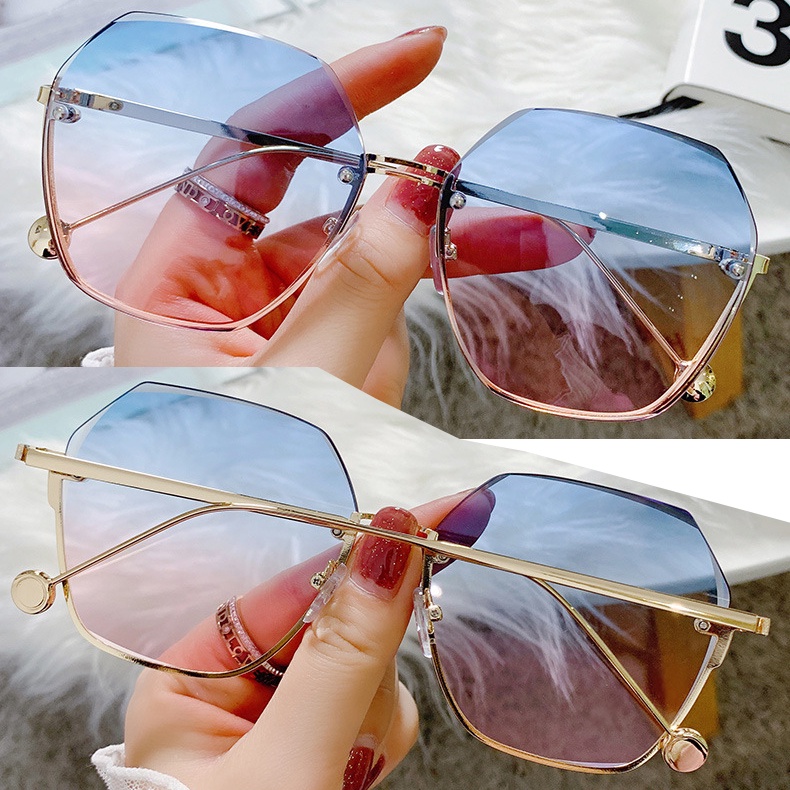 Kính Mát Gọng Lớn Chống Tia UV Thời Trang Dành Cho Nữ