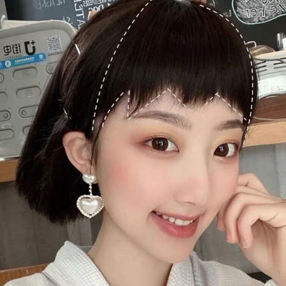 Tóc Mái Giả 3D Có Kẹp Tàng Hình Bằng Sợi Tổng Hợp Dành Cho Nữ