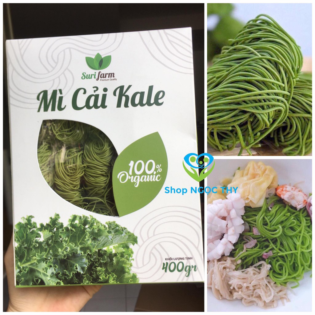 Mì cải Kale hữu cơ Surifarm 400gr/hộp 15 vắt