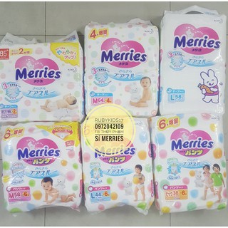 Tã dán/quần Merries nội địa Nhật NB96/S88/M68/L58/M64Q/L50Q/XL44Q/XXL26