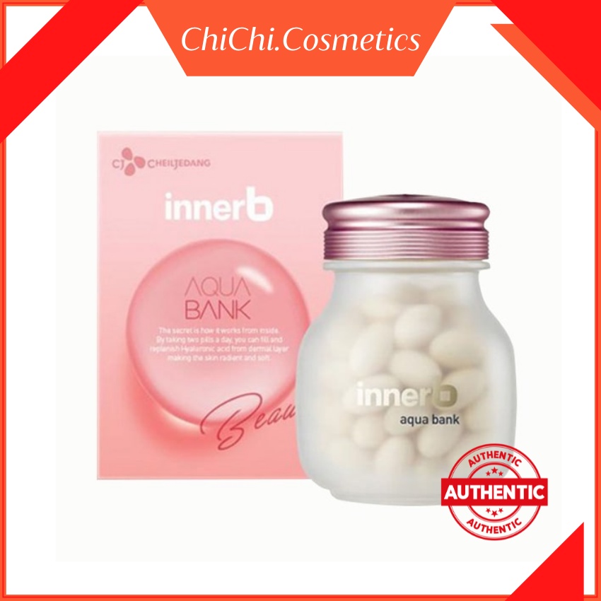 Cấp nước Innerb Aqua Bank viên uống bổ sung nước duy trì độ ẩm nuôi dưỡng da từ sâu bên trong