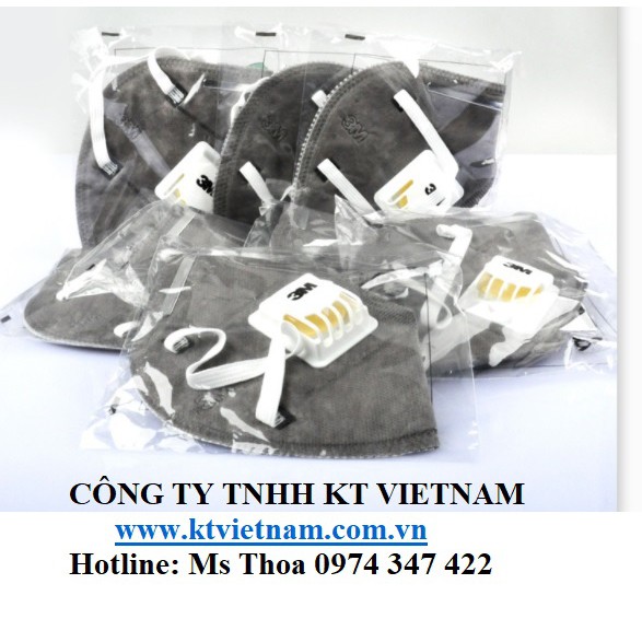 Combo 20 khẩu trang 3M 9542V hoạt tính lọc bụi đô thị, hóa chất nguyên hộp seal