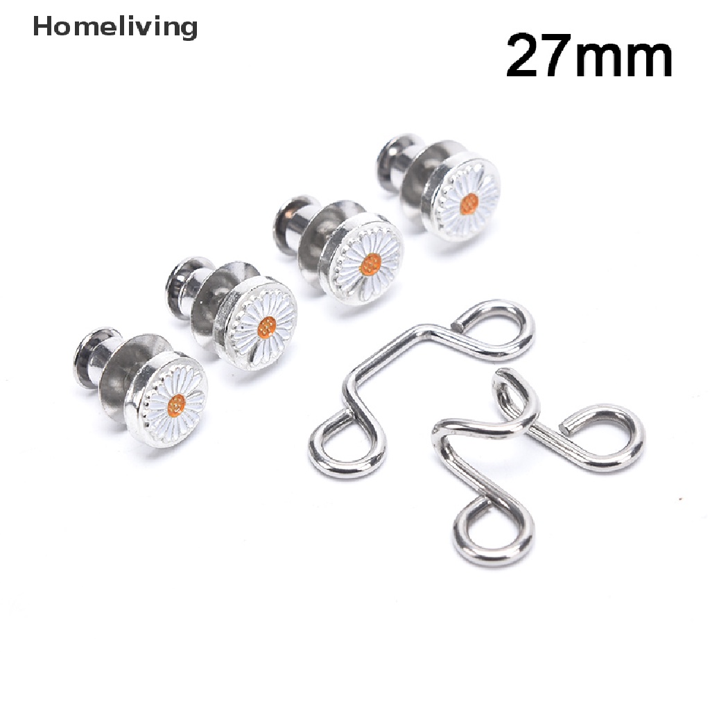 1 Bộ Nút Thắt Lưng Quần Jean Bằng Kim Loại Có Thể Tháo Rời DIY